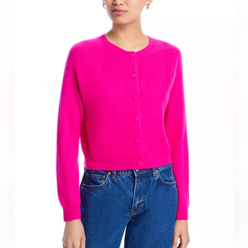 Bloomingdale’s Aqua 100% Cashmere Button-Up Cardigan